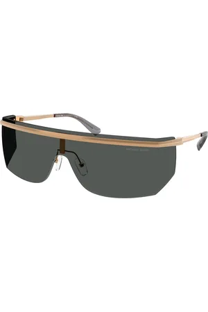 Michael Kors Uomo MK1169 PALISADES 189987 Occhiali da sole Metallo Grigio Geometrica Normale