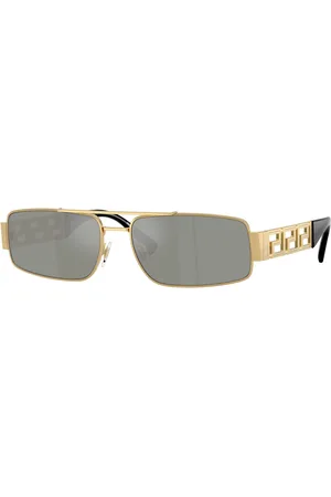 VERSACE Uomo VE2257 100230 Occhiali da sole Metallo Verde Squadrata Specchiate