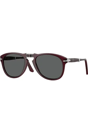 Persol Uomo PO0714 FOLDING 1216B1 Occhiali da sole Acetato Grigio Pilot Normale