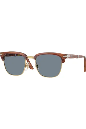 Persol Unisex PO3375S 96/56 Occhiali da sole Acetato Blu Squadrata Normale