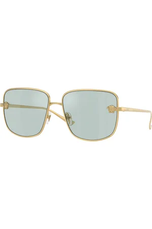VERSACE Donna VE2282 10029C Occhiali da sole Metallo Azzurro Squadrata Normale