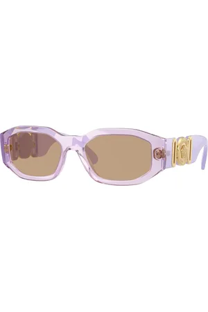 VERSACE Uomo VE4361 552663 Occhiali da sole Nylon Marrone Geometrica Normale