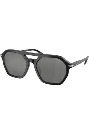 Michael Kors Uomo MK2251U JACKSON HOLE 300588 Occhiali da sole Acetato Grigio Pilot Normale Sfumato