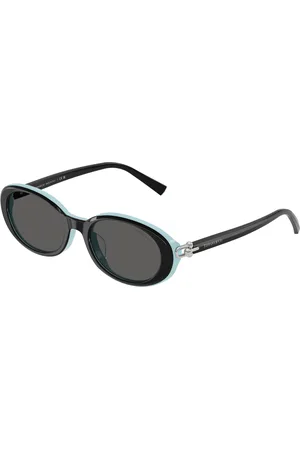 Tiffany & Co. Donna TF4242D 8055S4 Occhiali da sole Acetato Grigio Rotonda Normale