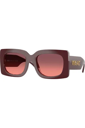 VERSACE Donna VE4496U 551520 Occhiali da sole Iniettato Rosa Squadrata Normale Sfumato