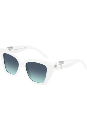 Tiffany & Co. Donna TF4239U 83929S Occhiali da sole Acetato Blu Squadrata Normale Sfumato