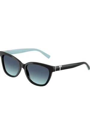 Tiffany & Co. Donna TF4237B 80019S Occhiali da sole Acetato Blu Cat Eye Normale Sfumato