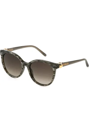 Furla Donna SFU887 06BZ Occhiali da sole Acetato Fumo Pantos Normale Sfumato