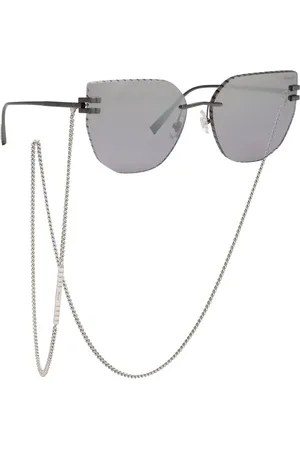 Chopard Donna IKCHL54 I86X Occhiali da sole Metallo Fumo Squadrata Antiriflesso Sfumato