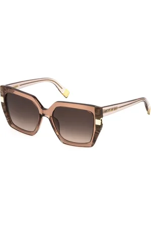 Furla Donna SFU818 805 Occhiali da sole Acetato Squadrata Normale Sfumato
