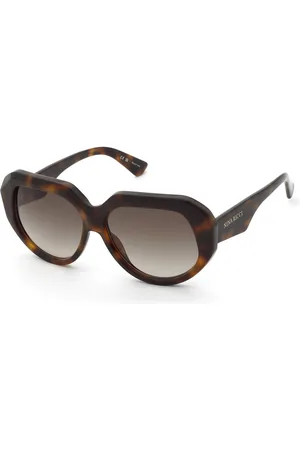 Nina Ricci Donna SNR435 752 Occhiali da sole Acetato Marrone Geometrica Normale Sfumato