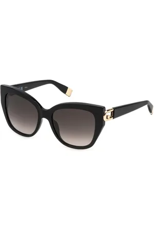 Furla Donna SFU816 700 Occhiali da sole Acetato Marrone Squadrata Normale Sfumato