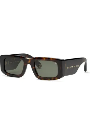 Philipp Plein Uomo SPP149V PLEIN MASTER 722 Occhiali da sole Acetato Verde Squadrata Normale