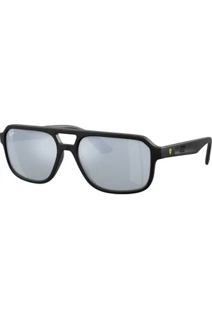 Ray-Ban Unisex RB4414M F68430 Occhiali da sole Nylon Argento Geometrica Normale Specchiato