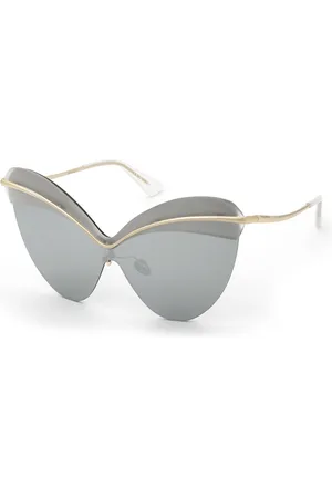 Nina Ricci Donna SNR442 300X Occhiali da sole Metallo Fumo Maschera Normale Specchiato