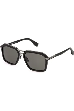 Police Uomo SPLQ92 MERCURY 2 509P Occhiali da sole Metallo Fumo Geometrica Polarizzata