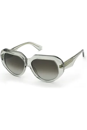 Nina Ricci Donna SNR435 09RM Occhiali da sole Acetato Marrone Geometrica Normale Sfumato