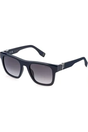 Police Uomo SPLQ79 BEYOND LITE 7 09AG Occhiali da sole Iniettato Fumo Squadrata Normale Sfumato