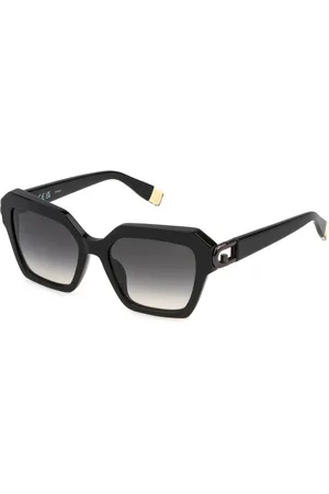 Furla Donna SFU817 700Y Occhiali da sole Acetato Fumo Squadrata Normale Sfumato