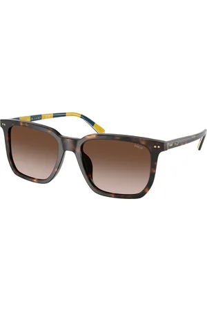 Ralph Lauren Uomo PH4224U 500313 Occhiali da sole Acetato Marrone Squadrata Normale Sfumato