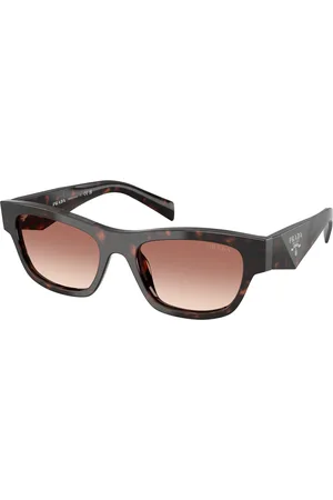 Prada Donna PR B09S 17N50L Occhiali da sole Acetato Marrone Farfalla Normale Sfumato