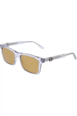 Salvatore Ferragamo Uomo SF2060SE 20 Occhiali da sole Ocra Squadrata Normale