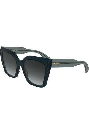 Longchamp Donna LO778S 400 Occhiali da sole Acetato Fumo Farfalla Normale