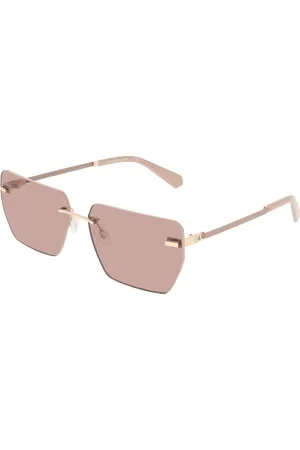 Calvin Klein Unisex CKJ25207S 722 Occhiali da sole Metallo Rosa Squadrata Normale