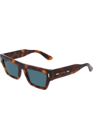 Calvin Klein Unisex CK25510S 240 Occhiali da sole Acetato Verde / Petrolio Squadrata Normale