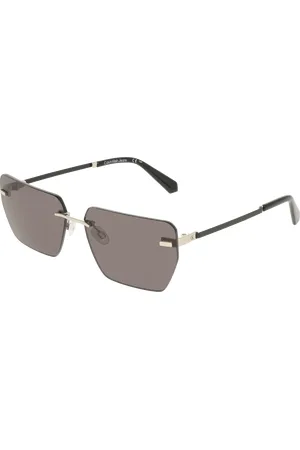 Calvin Klein Unisex CKJ25207S 43 Occhiali da sole Metallo Grigio Squadrata Normale