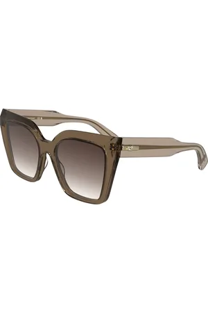 Longchamp Donna LO778S 272 Occhiali da sole Acetato Bordeaux Farfalla Normale