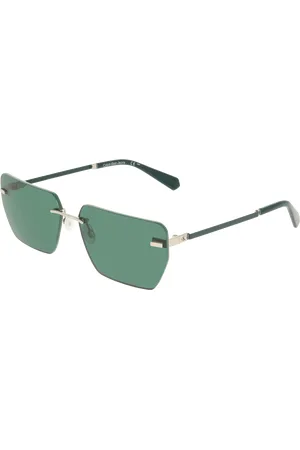 Calvin Klein Unisex CKJ25207S 45 Occhiali da sole Metallo Squadrata Normale