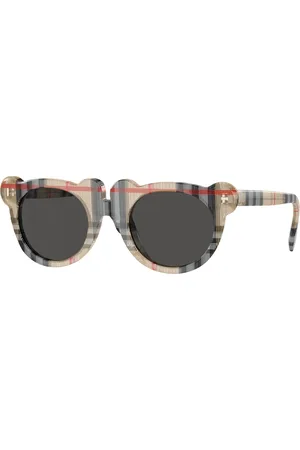 Burberry Bambino JB4355 377887 Occhiali da sole Acetato Grigio Rotonda Normale