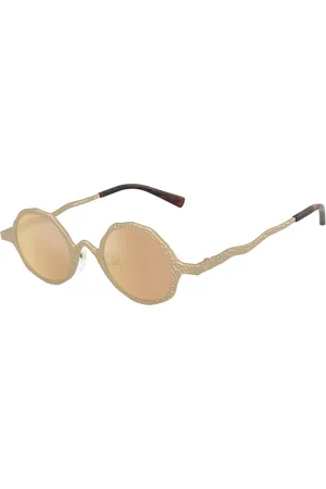 Emporio Armani Uomo EA2166 30027J Occhiali da sole Metallo Marrone Rotonda Specchiate