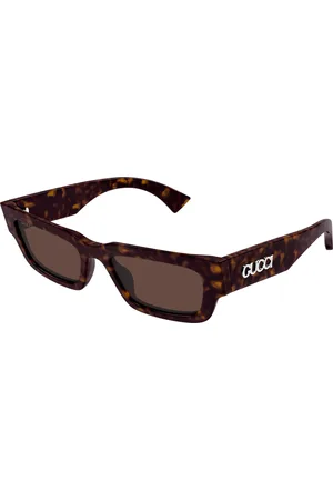 Gucci Uomo GG1838S 002 Occhiali da sole Acetato Marrone Squadrata