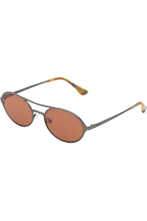 Retrosuperfuture Unisex 44R Bird Boogie Dark Silver Occhiali da sole Rosa Rotonda Normale