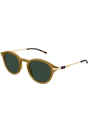 Gucci Uomo GG1890S 003 Occhiali da sole Acetato Verde Rotonda