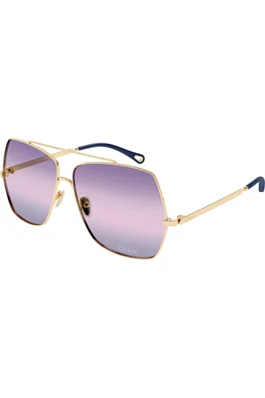 Chloé Donna CH0278S 005 Occhiali da sole Metallo Viola Squadrata