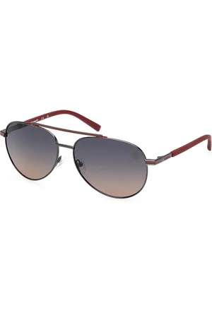 Timberland Uomo TB00039 06D Occhiali da sole Metallo Fumo Pilot Polarizzata