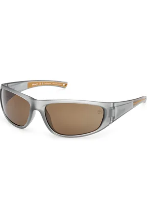 Timberland Uomo TB00033 20H Occhiali da sole Iniettato Marrone Squadrata Polarizzata