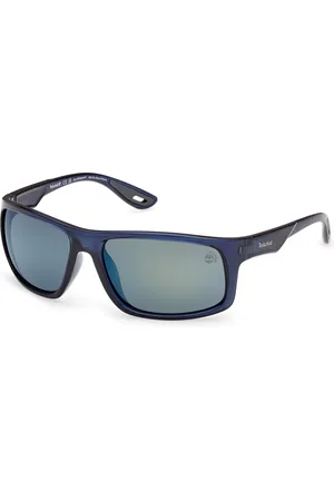 Timberland Uomo TB00034 90D Occhiali da sole Iniettato Fumo Squadrata Polarizzata