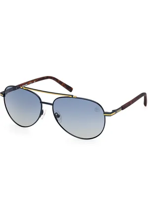 Timberland Uomo TB00039 91D Occhiali da sole Metallo Fumo Pilot Polarizzata