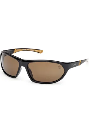 Timberland Uomo TB00035 01H Occhiali da sole Iniettato Marrone Squadrata Polarizzata