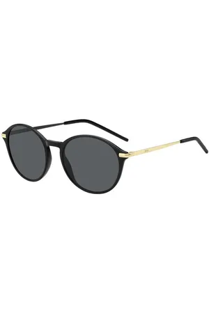 HUGO BOSS Donna BOSS 1662/S 2M2/IR Occhiali da sole Acetato Grigio Rotonda