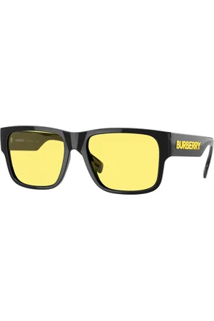 Burberry Uomo BE4358 KNIGHT 300185 Occhiali da sole Iniettato Giallo Squadrata Normale