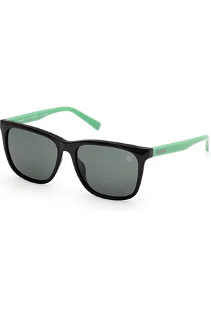 Timberland Unisex TB00047 01R Occhiali da sole Iniettato Verde Squadrata Polarizzata