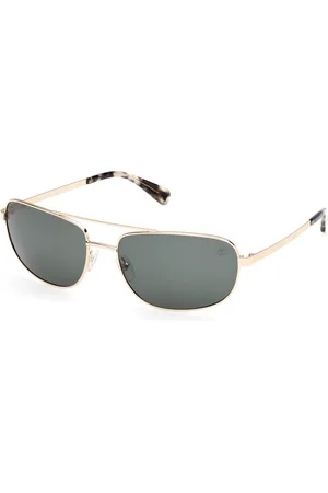 Timberland Uomo TB00045 32R Occhiali da sole Metallo Verde Squadrata Polarizzata