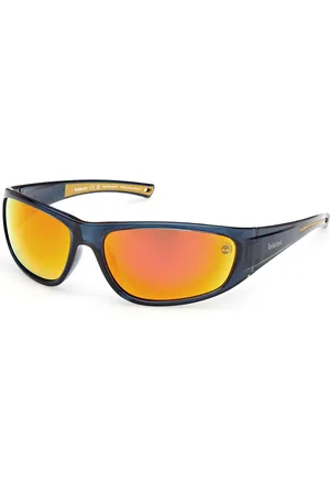Timberland Uomo TB00033 90D Occhiali da sole Iniettato Fumo Squadrata Polarizzata