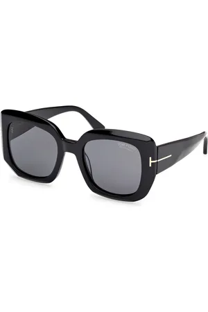 Tom Ford Donna FT1220 CARLA-02 01D Occhiali da sole Acetato Fumo Squadrata Polarizzata