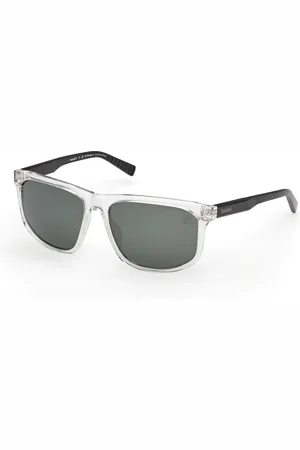 Timberland Uomo TB00036-H 26R Occhiali da sole Iniettato Verde Squadrata Polarizzata